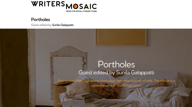 Portholes - WritersMosaic guest edition in collaboration with Untold Narratives